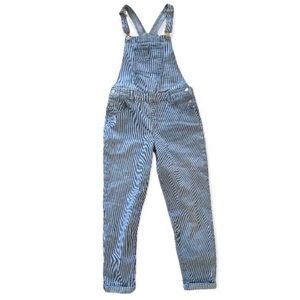 Vintage Blue & White Striped Jordache Overalls